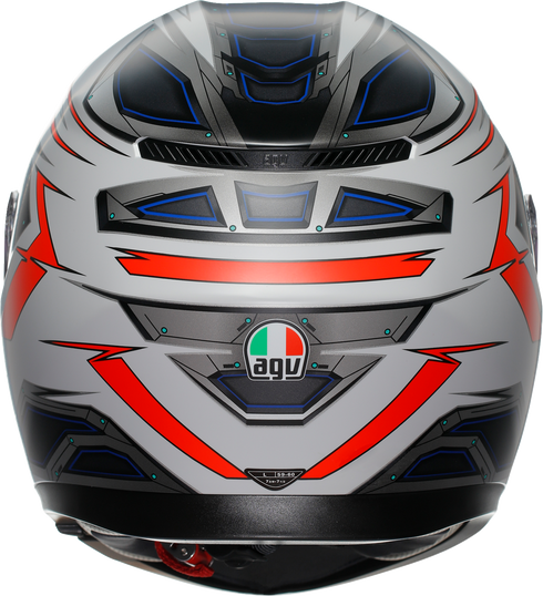 AGV K3 Helmet - Space - Matte White/Red Fluo - Small 2118381004-020-S