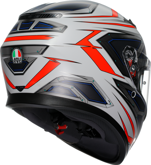 AGV K3 Helmet - Space - Matte White/Red Fluo - Large 2118381004-020-L