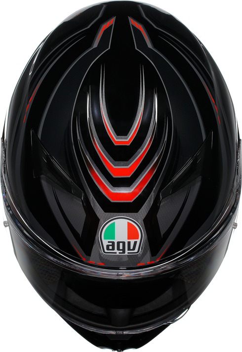 AGV K3 Helmet - Syth - Black/Red - Large 2118381004-021-L