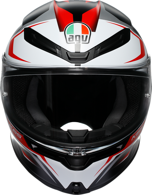 AGV K6 S Helmet - Karve - Matte Black/White/Red - Small 2118395002-025-S