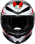 AGV K6 S Helmet - Karve - Matte Black/White/Red - 2XL 2118395002-025-XXL