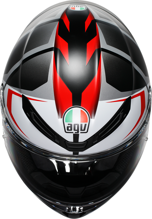 AGV K6 S Helmet - Karve - Matte Black/White/Red - 2XL 2118395002-025-XXL