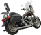 BASSANI XHAUST 2-into-2 True Dual Drag Pipe Exhaust System - Chrome - Twin Cam - Softail 1S98P