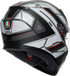 AGV K3 Helmet - Rivia - Matte Black/White - Large 2118381004-019-L