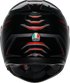 AGV K3 Helmet - Syth - Black/Red - 2XL 2118381004-021-XXL