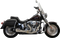 BASSANI XHAUST 2-into-1 Ripper Exhaust System - Short - Black - Twin Cam Softails 1S6B