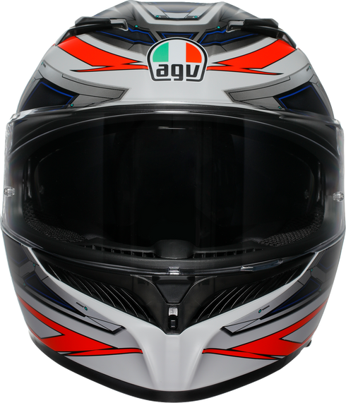 AGV K3 Helmet - Space - Matte White/Red Fluo - Large 2118381004-020-L