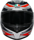 AGV K3 Helmet - Space - Matte White/Red Fluo - Large 2118381004-020-L