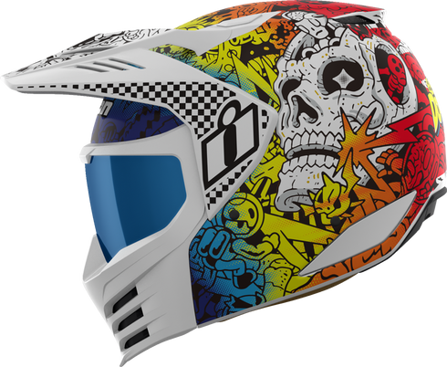 ICON Elsinore* Helmet - Doodle 3 - White - XL 0104-3441