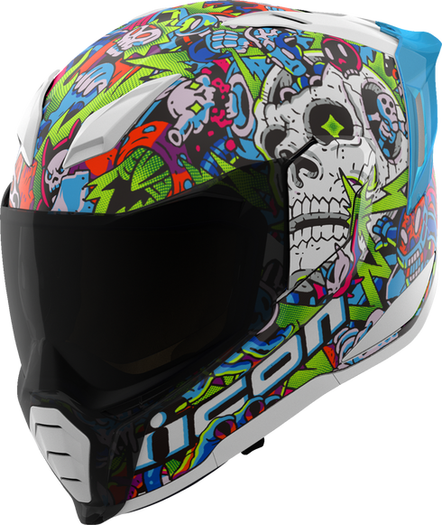 ICON Ultraflite Helmet - Doodle 3 - MIPS? - Blue - 3XL 0101-18067