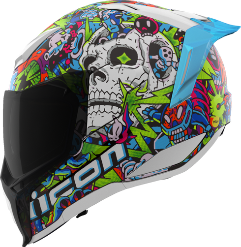 ICON Ultraflite Helmet - Doodle 3 - MIPS® - Blue - XS 0101-17972