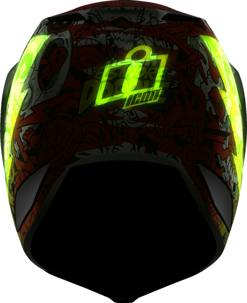 ICON Elsinore* Helmet - Doodle 3 - White - XS 0104-3437