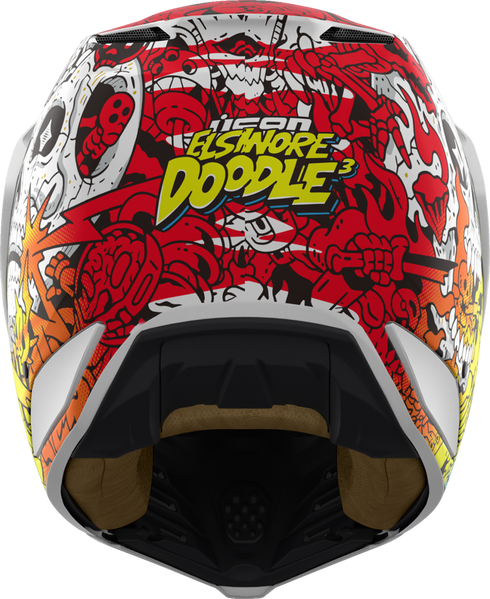ICON Elsinore* Helmet - Doodle 3 - White - Small 0104-3438