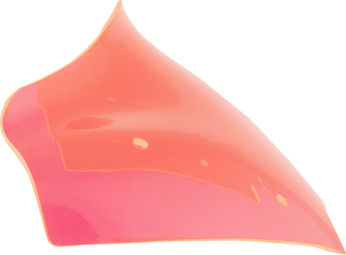 KLOCK WERKS Kolor Flare™ Windshield - 10" - Pink Ice KWW-01-0750