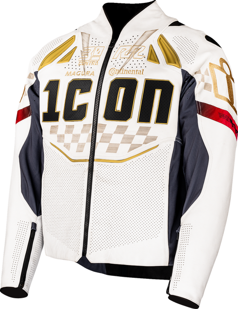 ICON Contra3™ Rizz Rizz Jacket - White - Medium 2810-4301