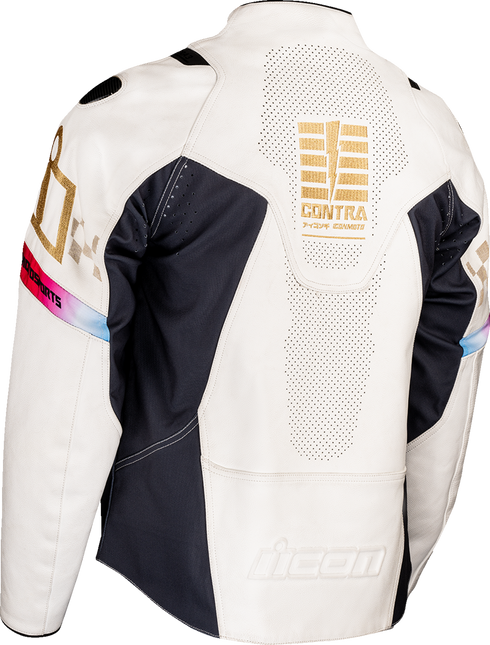 ICON Contra3™ Rizz Rizz Jacket - White - 2XL 2810-4304