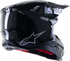 ALPINESTARS Supertech S M10 Solid Helmet Black Glossy/Carbon Md - 482-9041M