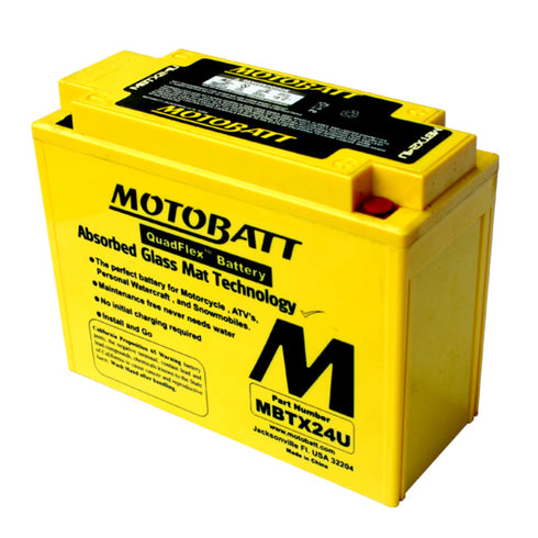Motobatt MotoBatt 12 Volt AGM Fully Sealed Yellow Battery - 53-0536