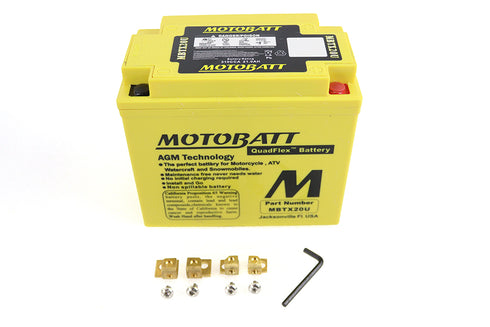 Motobatt MotoBatt 12 Volt AGM Yellow Battery - 53-0544