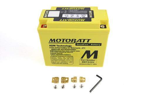 Motobatt MotoBatt 12 Volt AGM Yellow Battery - 53-0544