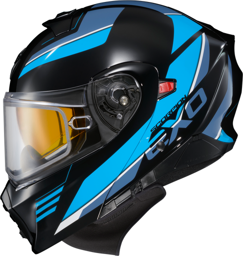SCORPION EXO Exo Gt930 Cold Weather Helmet Modulus Blk/Blu Md (Dual Pane) - 75-2386M