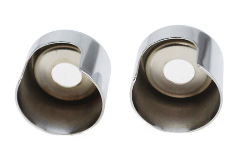AEE Upper Shock Stud Covers Chrome Tall Style - 54-0124