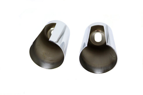 AEE Upper Shock Stud Covers Chrome Tall Style - 54-0152