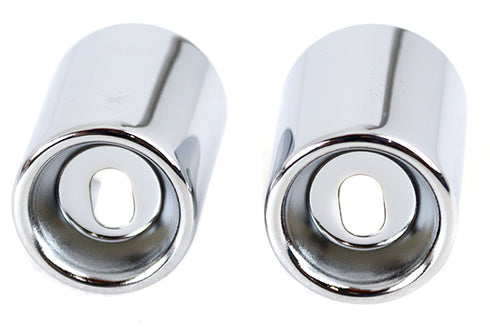 AEE Upper Shock Stud Covers Chrome Tall Style - 54-0152