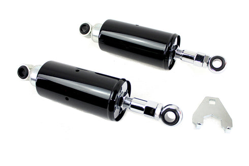 V-Twin Shock Set Adjustable Black - 54-0188