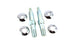 V-Twin Upper Rear Shock Stud Kit Zinc - 54-0414