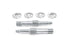 V-Twin Upper Rear Shock Stud Zinc - 54-0416