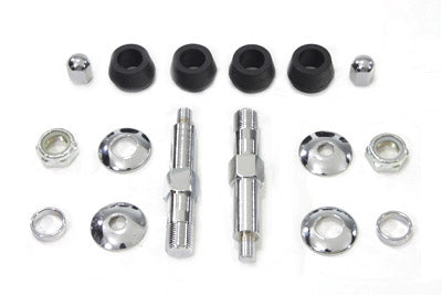 V-Twin Chrome Lower Rear Shock Stud Kit - 54-0441