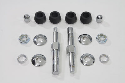 V-Twin Chrome Lower Rear Shock Stud Kit - 54-0441