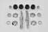 V-Twin Chrome Lower Rear Shock Stud Kit - 54-0441