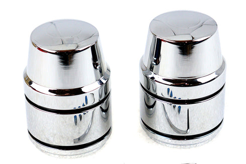 AEE Upper Shock Stud Cover Set Chrome - 54-0532