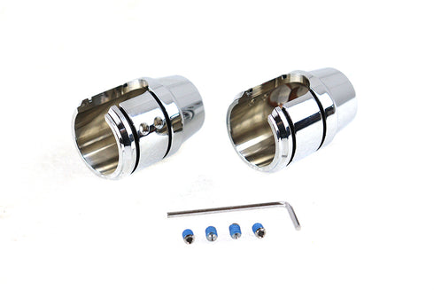 AEE Upper Shock Stud Cover Set Chrome - 54-0532