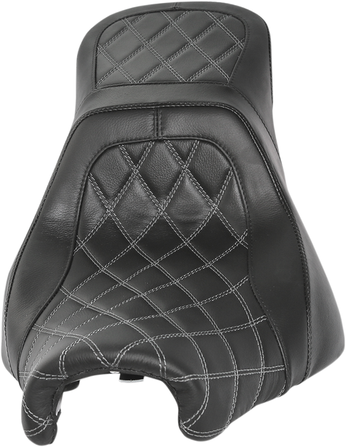 DANNY GRAY Airhawk Weekday 2Up XL Seat - no Backrest Receptacle - Double Diamond Stitch - Air - FXBR/S '18-'23 24-811DIAAIR