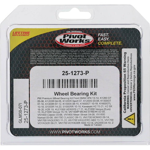 PIVOT WORKS Wheel Bearing Kit Premium - 22-51273P