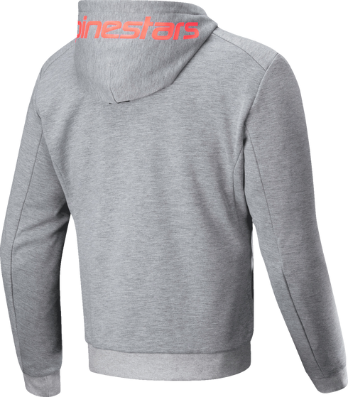 ALPINESTARS ALPINESTARS Chrome v2 Sport Hoodie - Heather Gray/Red Fluo - Medium 4200325-9199-M - 2820-7093