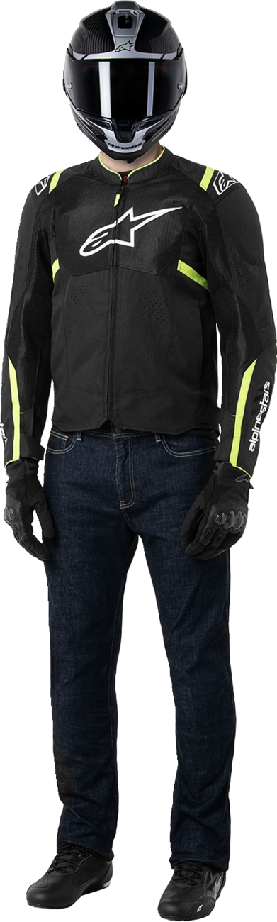 ALPINESTARS T-SPS Air v2 Jacket - Black/Yellow Fluo - Large 3301025-155-L