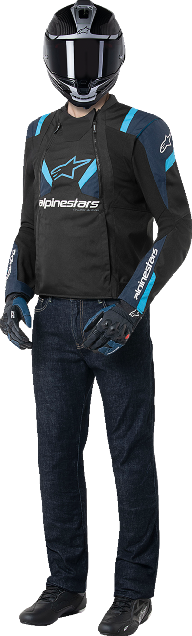 ALPINESTARS T-Stunt Air Jacket - Black/Dark Blue/Blithe Blue - XL 3301825-1386-XL