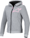 ALPINESTARS ALPINESTARS Stella Chrome v2 Sport Hoodie - Heather Gray/Fluo Pink - Large 4210225-9197-L - 2822-1711