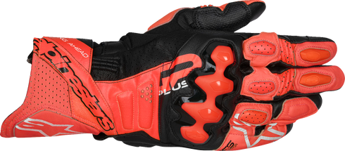 ALPINESTARS GP Plus R V3 Leather Gloves - Bright Red/Fluo Red/Black - 2XL 3550825-3097-2X