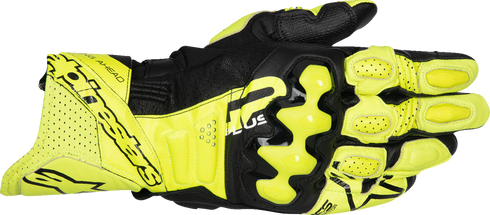 ALPINESTARS GP Plus R V3 Leather Gloves - Fluo Yellow/Black - XL 3550825-551-XL