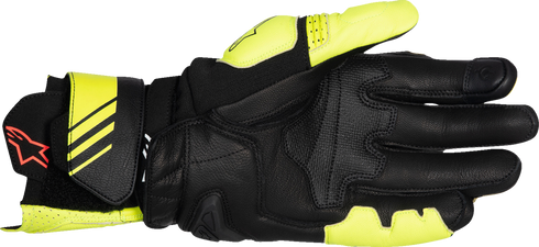 ALPINESTARS GP Plus R V3 Leather Gloves - Fluo Yellow/Black - Small 3550825-551-S