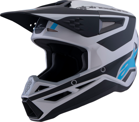 ALPINESTARS SM3 Helmet - Heat - Matte Silver/Blue/Black - XS 8301026-1949-XS