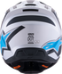 ALPINESTARS SM3 Helmet - Heat - Matte Silver/Blue/Black - Large 8301026-1949-L