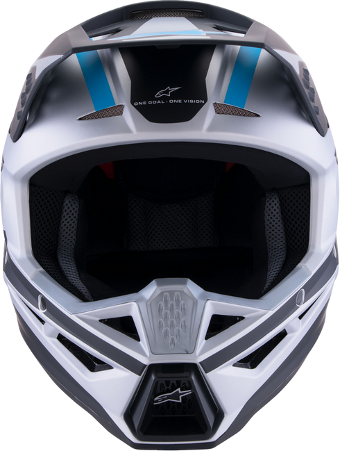 ALPINESTARS SM3 Helmet - Heat - Matte Silver/Blue/Black - Small 8301026-1949-S