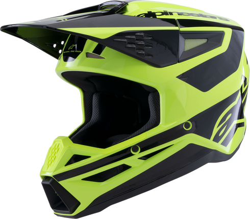 ALPINESTARS SM3 Helmet - Heat - Gloss Yellow Fluo/Black - Medium 8301026-5011-M
