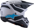 ALPINESTARS SM3 Helmet - Heat - Matte Silver/Blue/Black - 2XL 8301026-1949-XXL